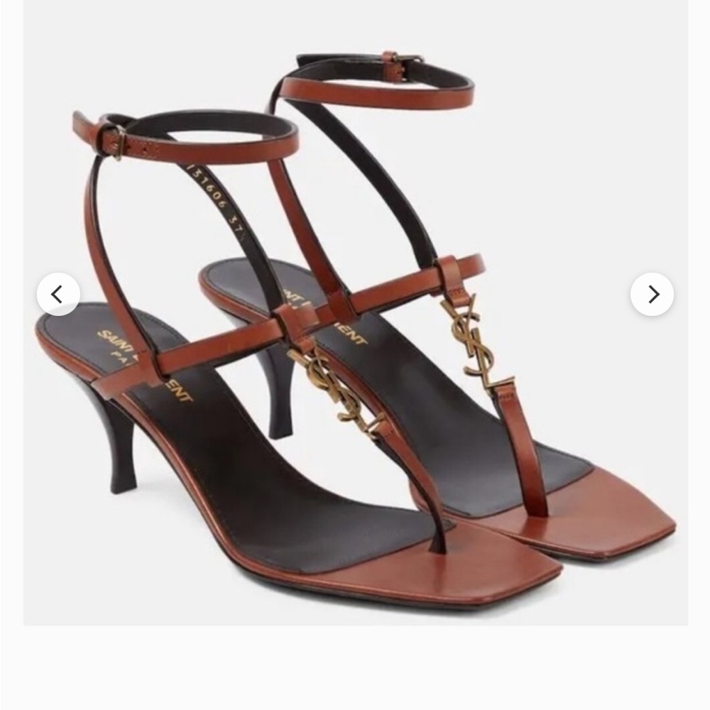 Saint Laurent YSL Vitti Monogram Sandal 40.5 - Picture 4 of 6